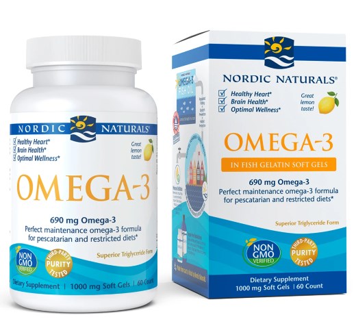 OMEGA-3 / 690 mg / SITRUUNA / 60 kalageeliä