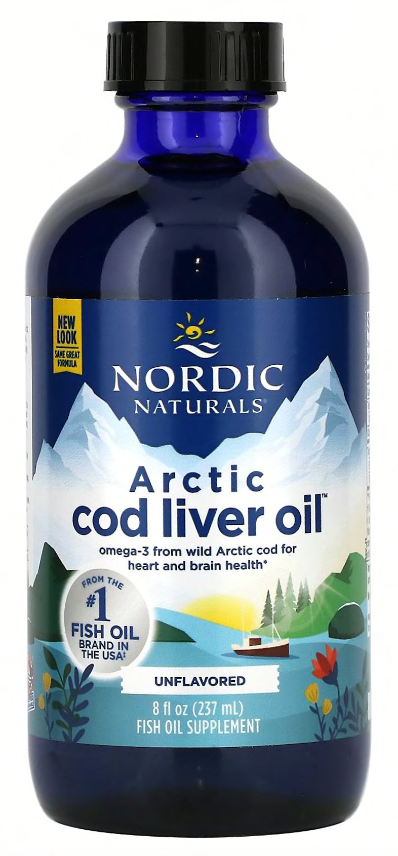 Arktinen torskleverolja / 1060 mg / osmakad / 237 ml