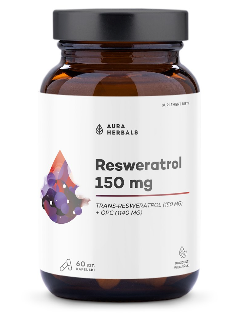 RESVERATROLI / RYPÄLEENSIEMENUUTE / 150 mg / 60 kaps.