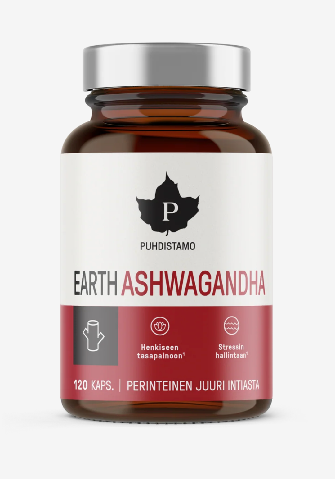 EARTH ASHWAGANDHA LUOMU / 750 mg / 120 kaps. / FI-EKO-201