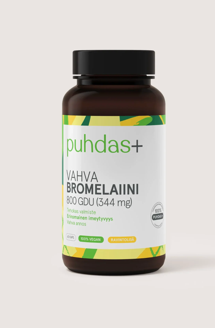 VAHVA BROMELAIINI / 800 GDU ( 344mg) / 60 kaps.