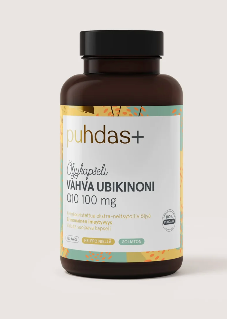 VAHVA UBIKINONI Q10 / OLIIVIÖLJYSSÄ / 100 mg / 60 vkaps.