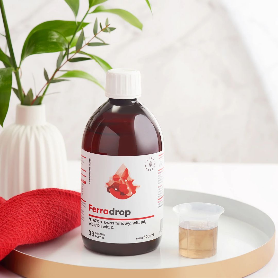 Ferradrop / Flüssiges Eisen + Folsäure / 500 ml