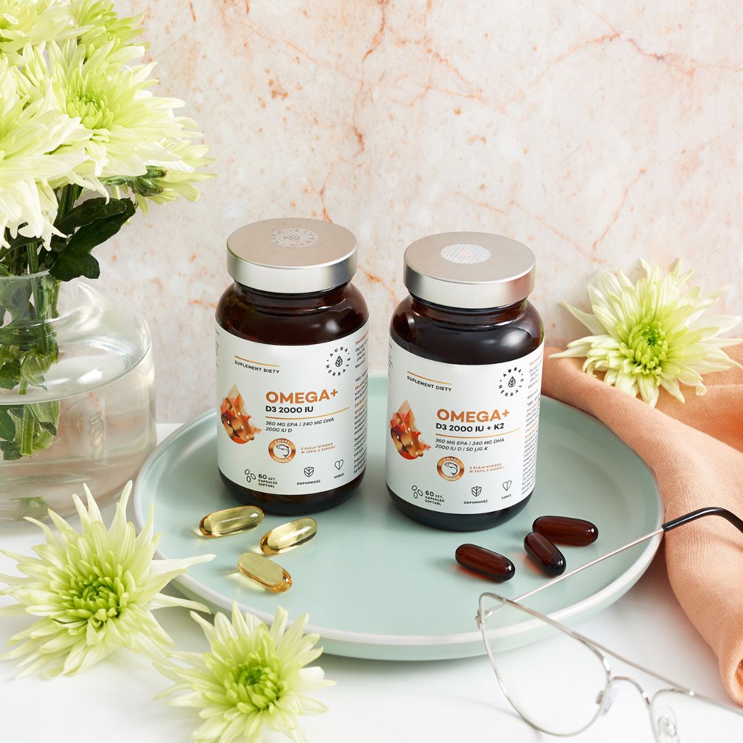 OMEGA-3 + D3 2000 IU + K2 / 60 pehmokapselia