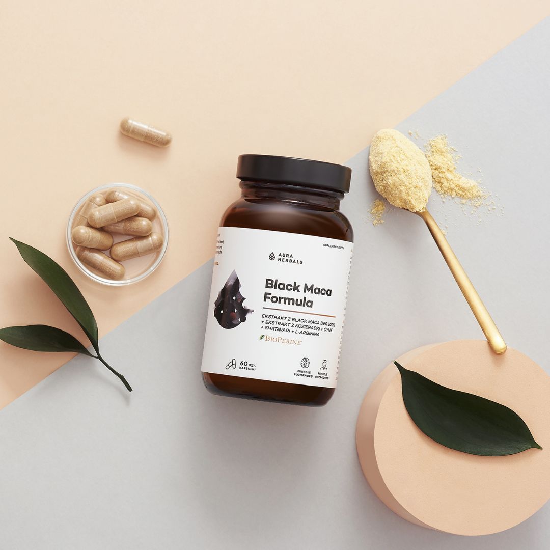 MUSTA MACA -YHDISTE / 60 kaps.