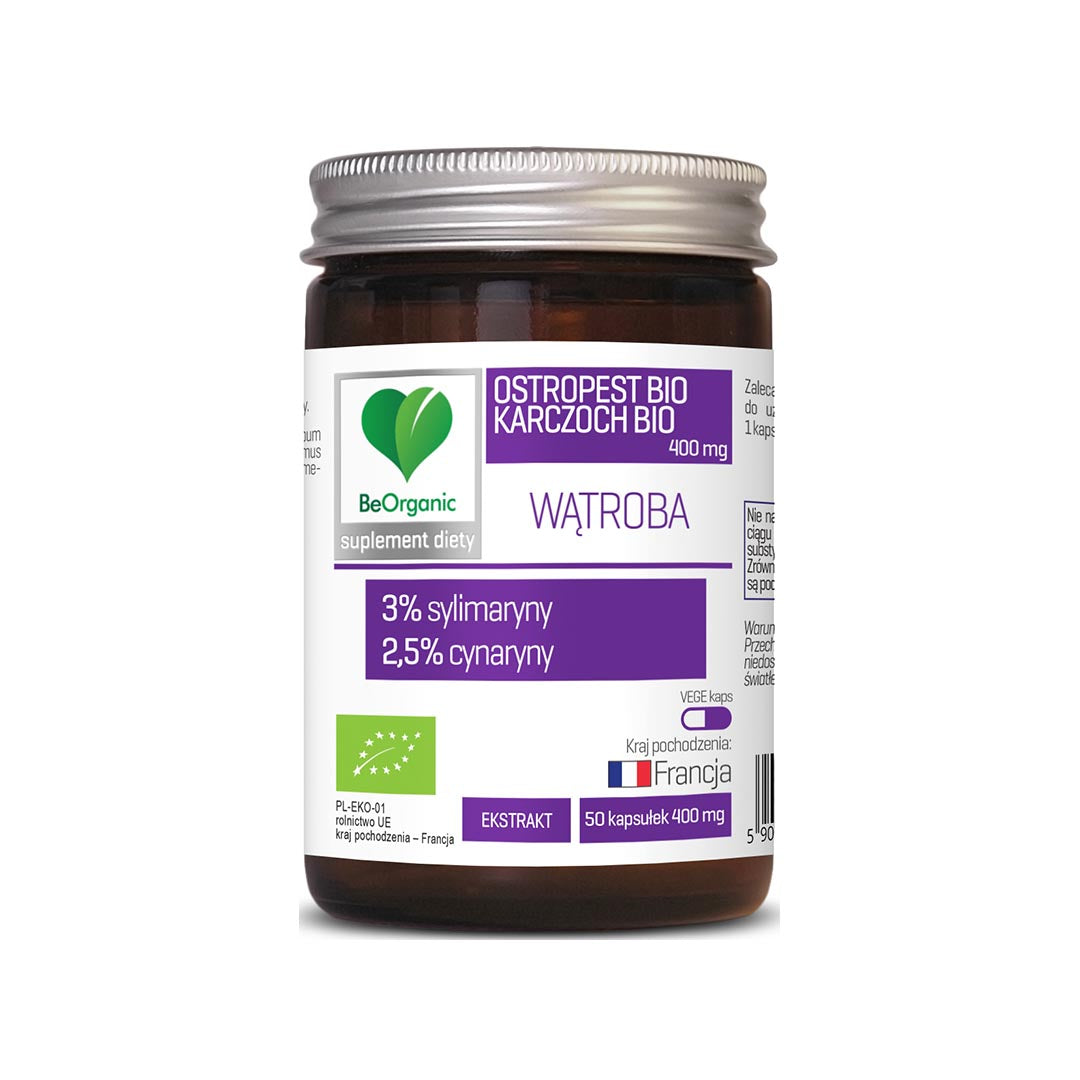 BIO-Mariendistelextrakt + Artischockenextrakt / 400 mg / 50 Stk