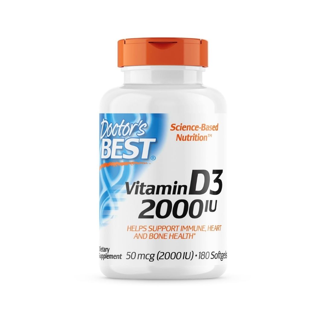 DOCTOR'S BEST Vitamin D3 2000 IU 50 mcg (180 caps)