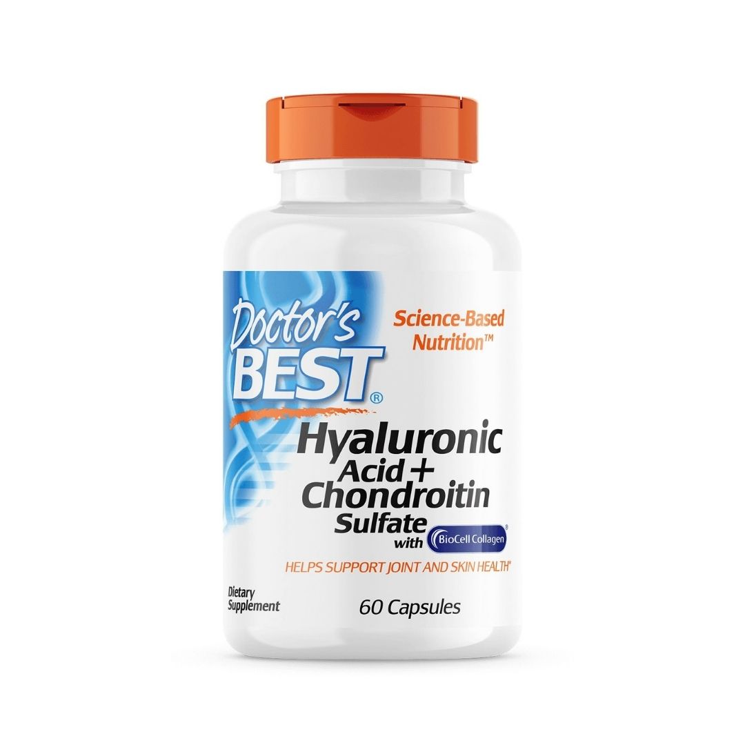 DOCTOR'S BEST Hyaluronic Acid + Chondroitin Sulfate with BioCell Collagen (60 caps)