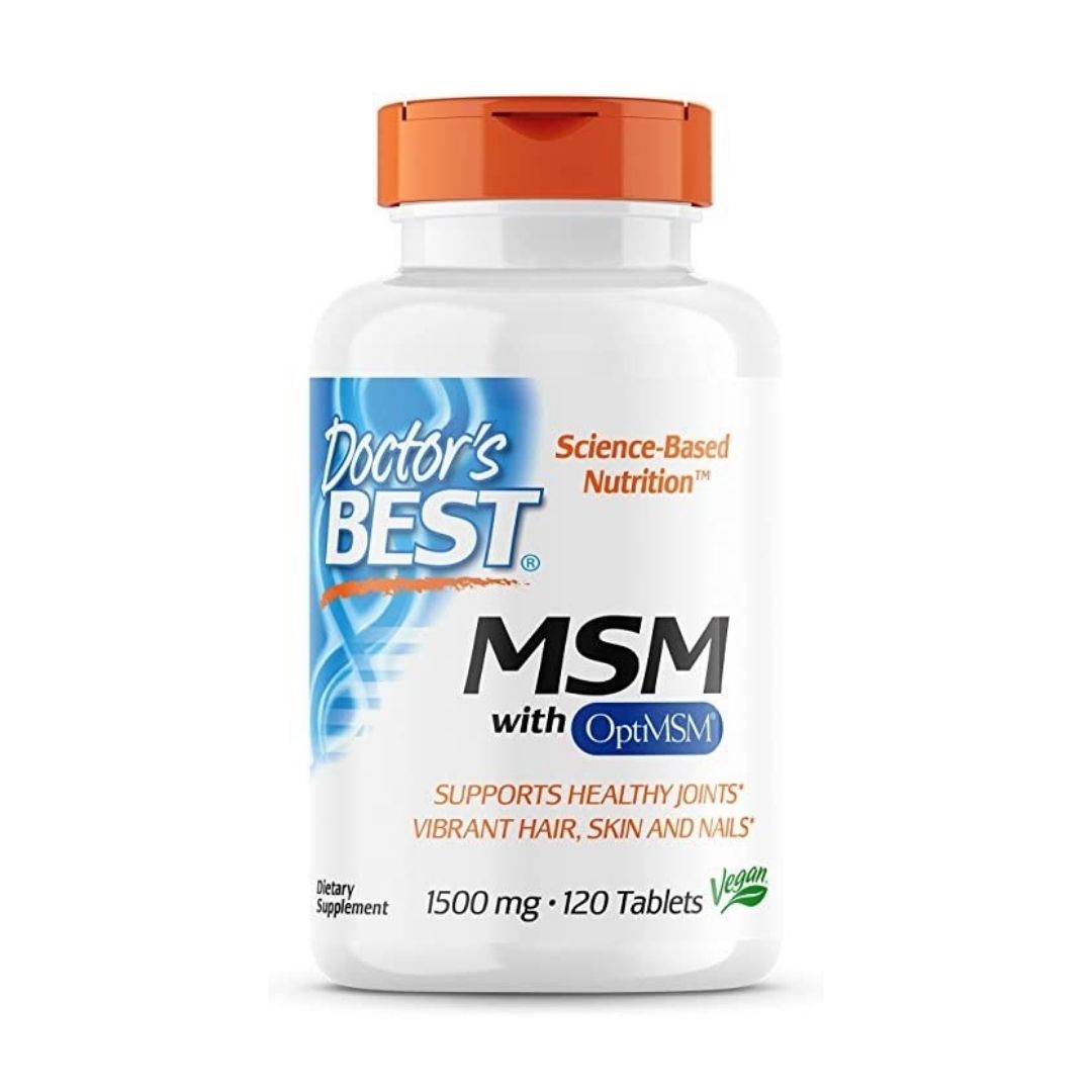 DOCTOR'S BEST MSM with OptiMSM Vegan, 1500 mg (120 tabs)