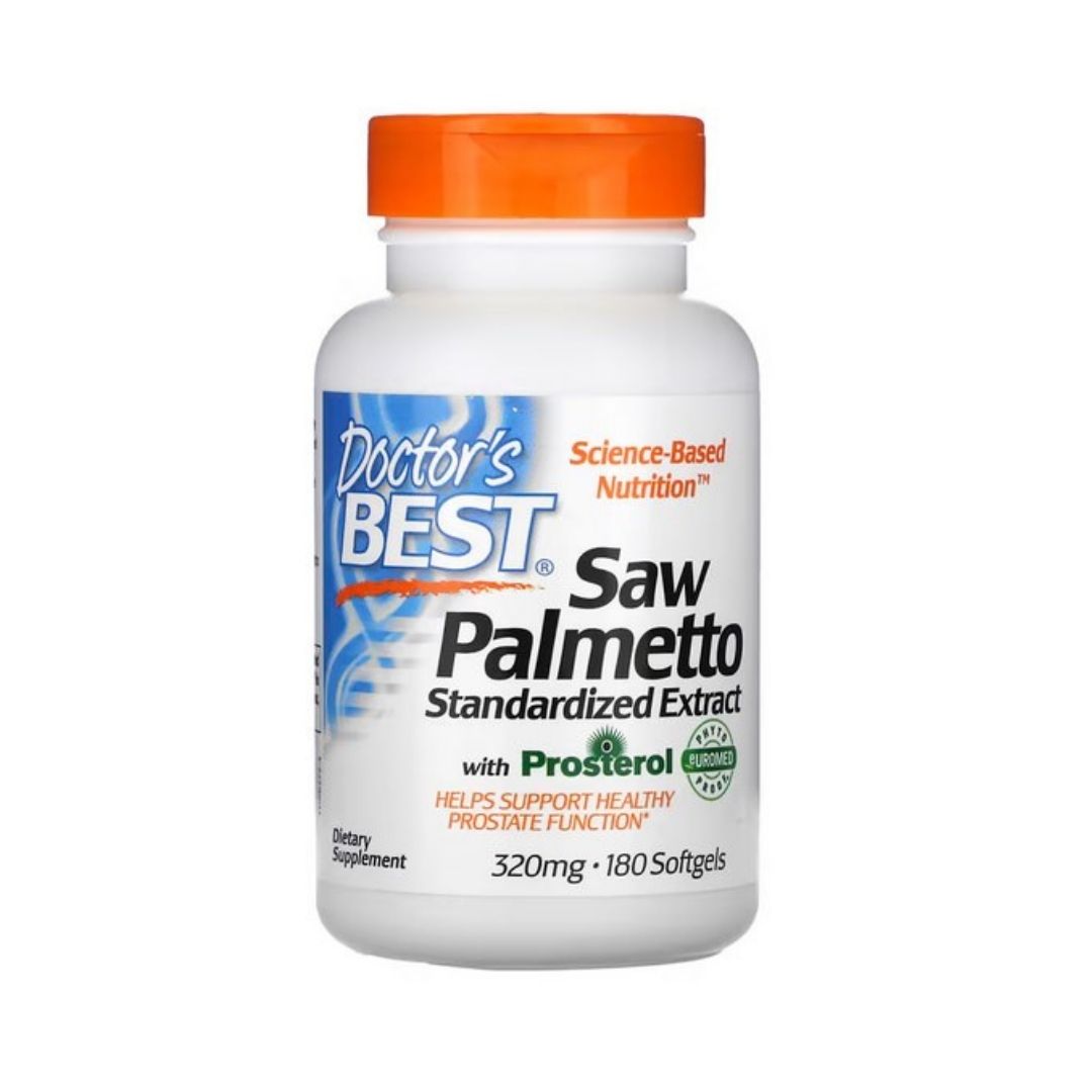 DOCTOR'S BEST Saw Palmetto Standardized Extract, 320 mg (180 Softgels)