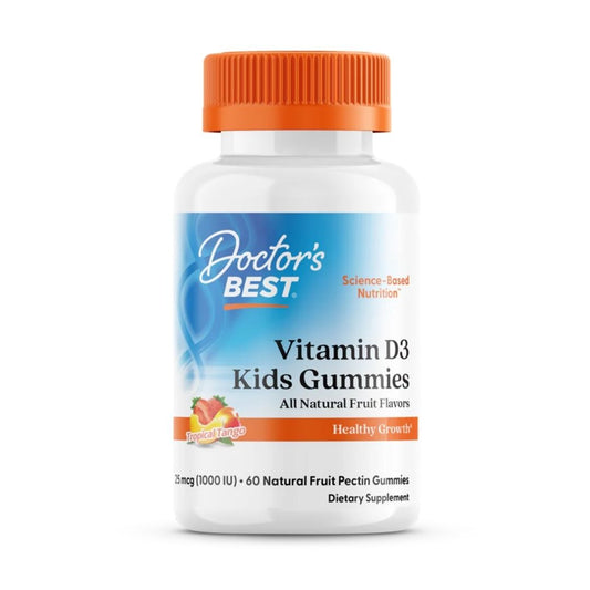 D3-vitamiin / laste kummikommid / puuviljamaitselised / 60 kummikommid