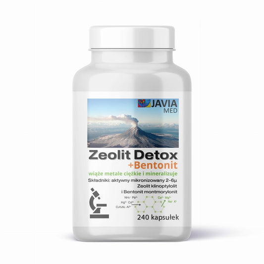 ZEOLIIITTI DETOX + BENTONIITTI / 240 kaps.