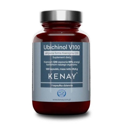 KOENTSYYMI Q10 / V100 ACTIVE / UBIKINOLI / 100 mg / 120 kaps.
