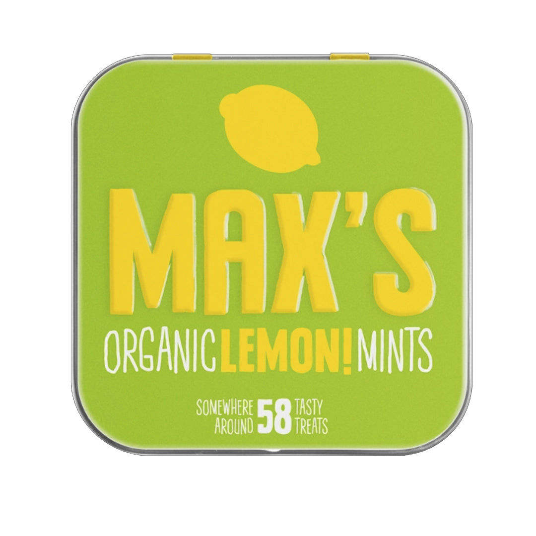 MAX'S ORGANIC LOZENGES / LEMON & MINT / 35g