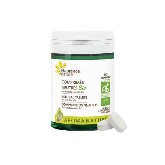 NEUTRALE BIO-TABLETTEN / FÜR ÄTHERISCHE ÖLE / 60 STÜCK
