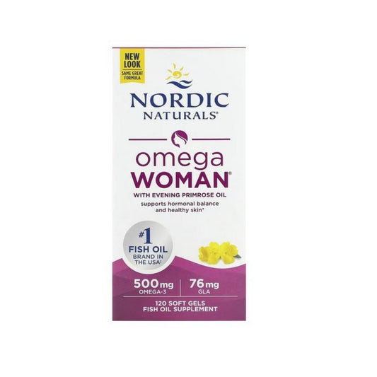 ILTAHELOKKIÖLJY + OMEGA-3 / NAISILLE / 500 mg / 120 pehmokapselia