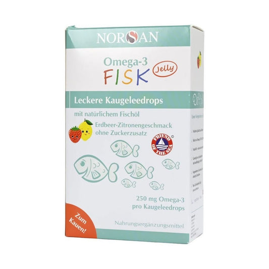 OMEGA-3 KIDS / 250 mg / SITRUUNA & MANSIKKA / 45 jellyä