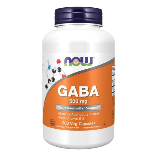 NOW FOODS GABA mit Vitamin B6, 500 mg (200 vcaps)