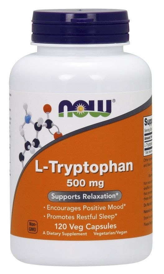 NOW FOODS L-Tryptophan, 500 mg (120 Kapseln)