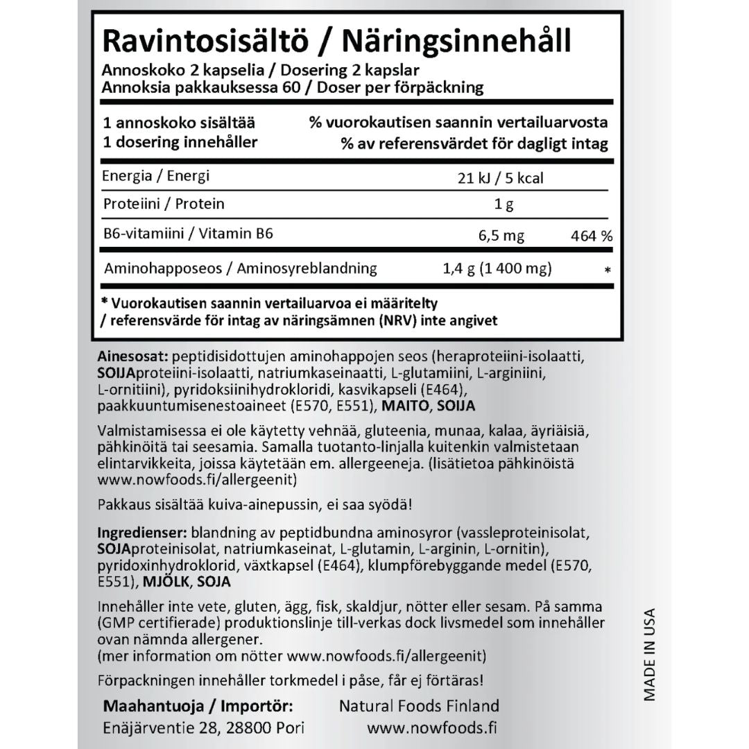 AMINO COMPLETE / AMINOHAPPOKOMPLEKSI / 120 kaps.