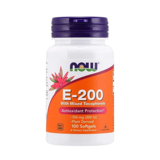 NATÜRLICHES E-200 / GEMISCHTE TOKOFEROLE / 100 Weichkapseln