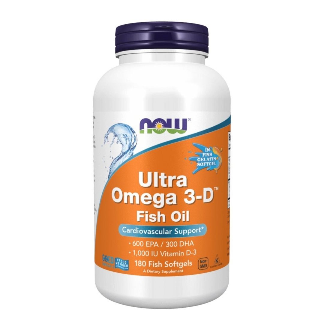 ULTRA OMEGA-3 + D-VITAMIINI / SITRUUNA / 180 pehmokapselia