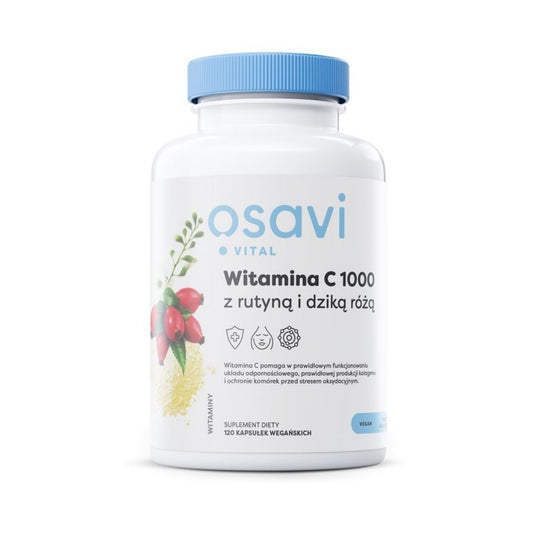 C-vitamin + rutiin + rosenrotspulver / 500 mg / 120 vkaps.