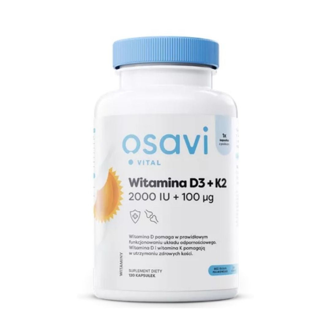 D3 + K2 / 2000 IU + 100 mcg / 120 kaps.