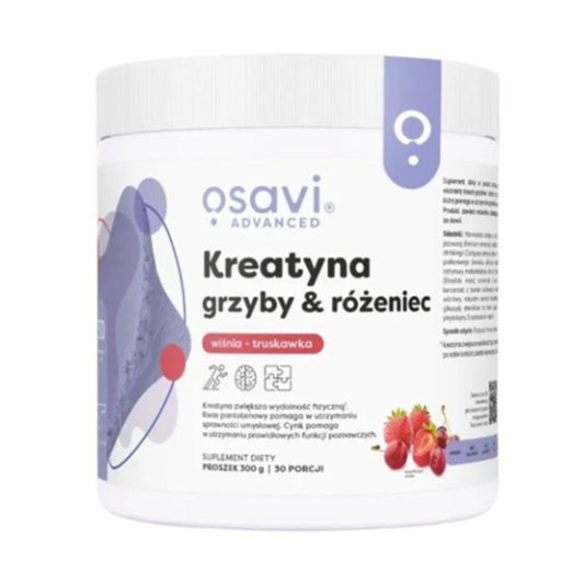 KREATIINI + SIENET + RUUSUJUURI / KIRSIKKA & MANSIKKA / 300 g