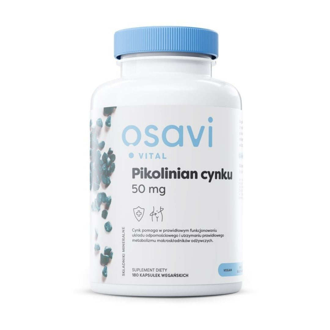 SINKKIPIKOLINAATTI / ORGAANINEN / VEGAANINEN / 50 mg / 180 vkaps