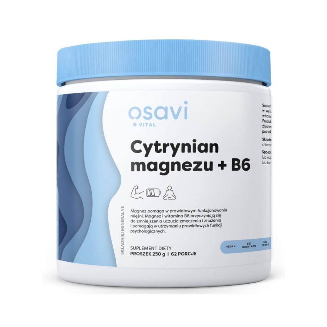 MAGNESIUMSITRAATTIJAUHE + B6 / 250 g