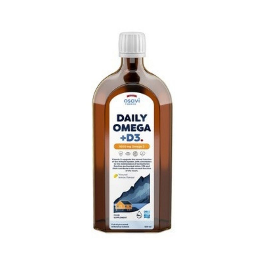 OMEGA-3 + D3 / 1600 mg / LUONNOLLINEN SITRUUNA / 500 ml