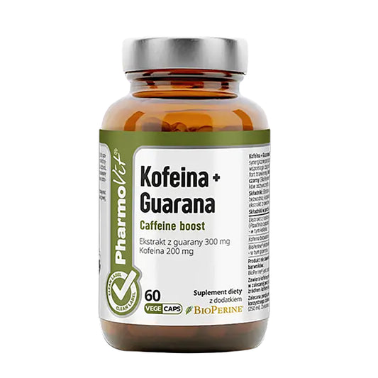 KOFEIINI + GUARANA-UUTE / 60 KAPSELIT