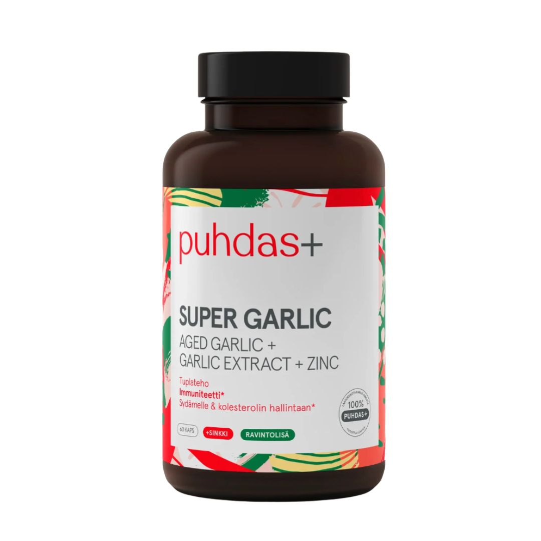 SUPER GARLIC / VAHVA KYPSYTETTY VALKOSIPULI / 100 mg / 60 kaps.