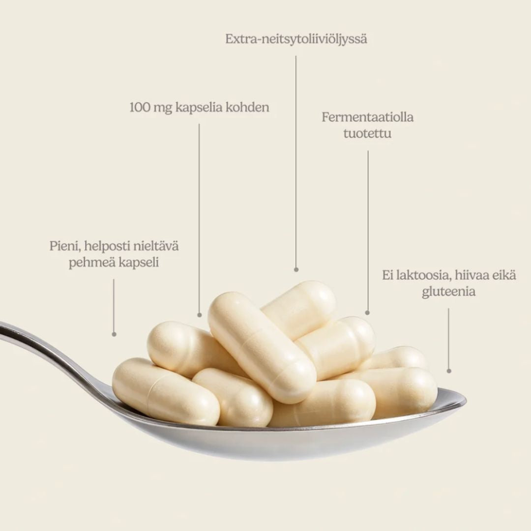 VAHVA UBIKINONI Q10 / OLIIVIÖLJYSSÄ / 100 mg / 60 vkaps.