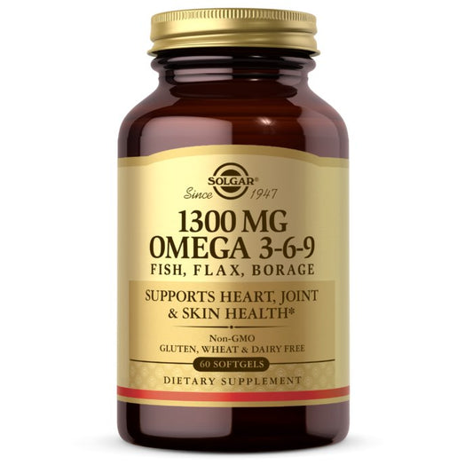 OMEGA 3-6-9 / KALA + PELLAVANSIEMEN + PURASRUOHOÖLJY / 60 kaps.