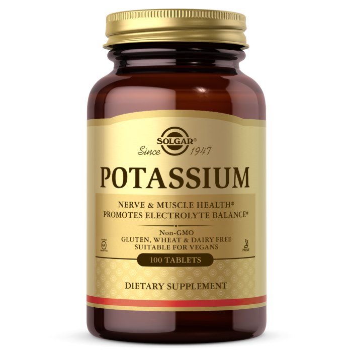 POTASSIUM / KALIUM / 99 mg / 100 tabl.