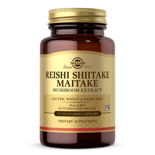 REISHI + SHIITAKE + MAITAKE -UUTTEET / 50 Vkaps.