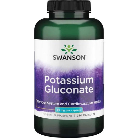 SWANSON Potassium Gluconate, 99 mg (250 caps)
