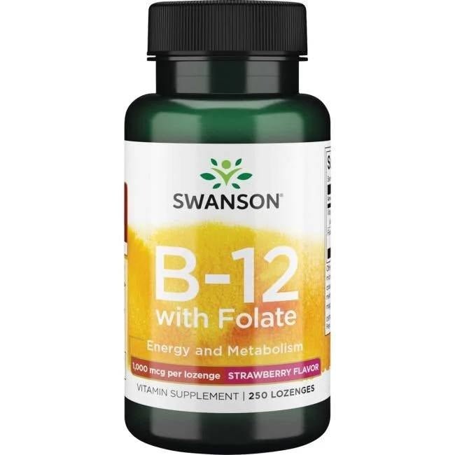 B12 VITAMIINI + FOLAATTI / 1000 mcg / 250 purutablettia
