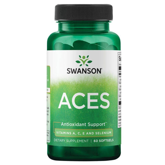 SWANSON ACES / VITAMIINI A+C+E+ SINKKI / 30 kaps.
