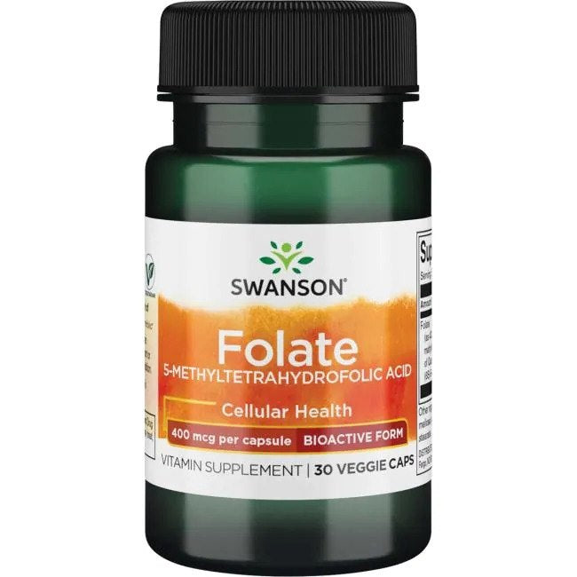 FOLAATTI / 5-METYYLITETRAHYDROFOOLIHAPPO / 400 mcg / 30 vkaps.