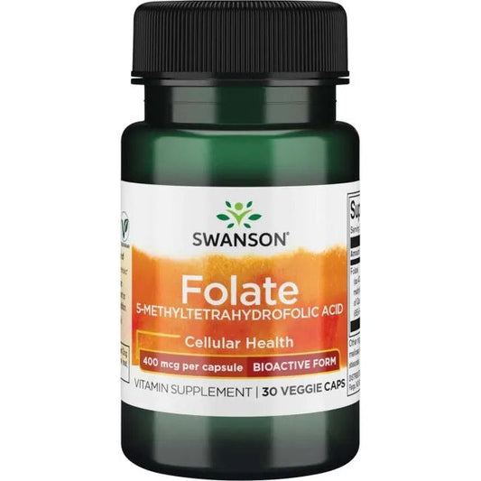 FOLAATTI / 5-METYYLITETRAHYDROFOOLIHAPPO / 400 mcg / 30 vkaps.