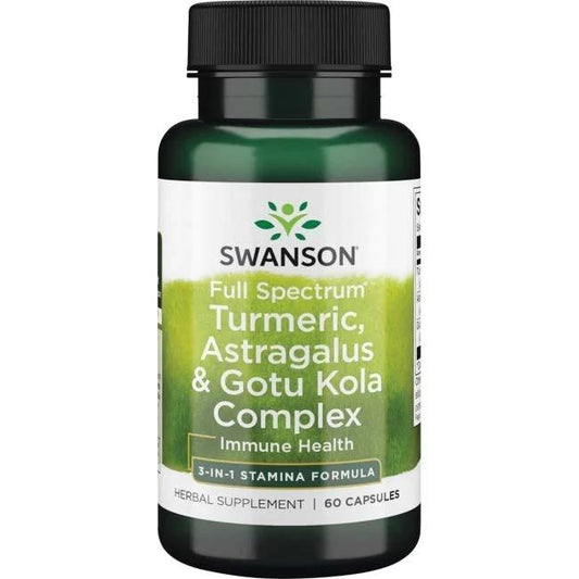 TÄYDEN SPEKTRIN KURKUMA & ASTRAGALUS & GOTU KOLA / 60 kaps.