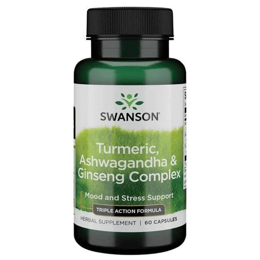 TÄYDEN SPEKTRIN KURKUMA + ASHWAGANDHA + GINSENG YHDISTE / 60 kaps.