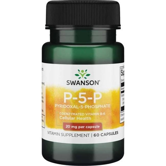 P-5-P (PYRIDOKSAALI-5-FOSFAATTI) / KOENTSYMOITU B-6 / 20 mg / 60 kaps.