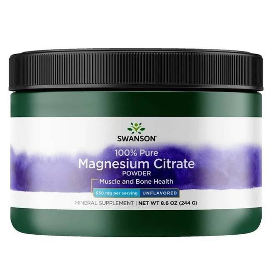 MAGNESIUMSITRAATTI / 100% PUHDAS / 244 g