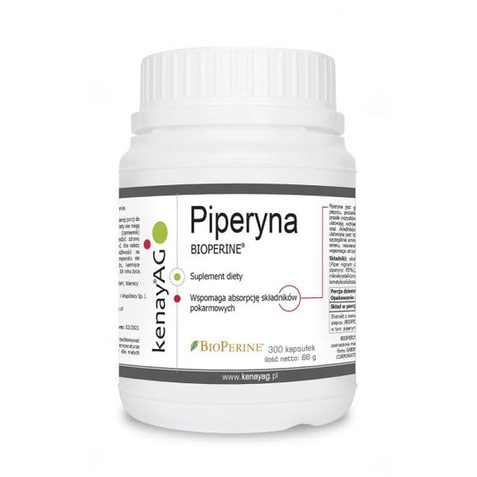 PIPERIINI / BIOPERINE / MUSTAPIPPURIUUTE / 300 kaps.