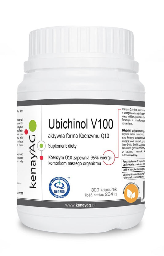 KOENTSYYMI Q10 / V100 ACTIVE / UBIKINOLI / 100 mg / 300 kaps.