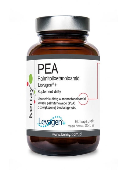PEA / PALMITIINIHAPON MONOETANOLIAMIDI / Levagen+ / 350 mg / 60 kaps.